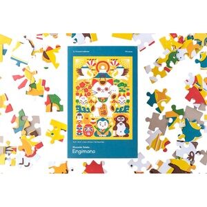 Good Fortune Puzzle Co Engimono 192 Pieces Japanese Cat Cartoon Shunsuke Satake